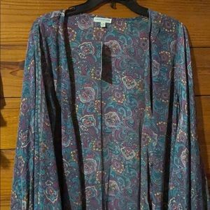 Earthbound bell sleeve cardigan